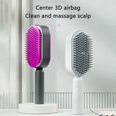 New Hair Brush One-Key Self Cleaning Detangling Scalp Air Cushion Combs Anti-static Scalp Massage for Women Grooming Tool