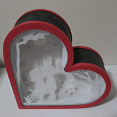 Lampada LED Shadowbox Neon "Baby Guys in Love"