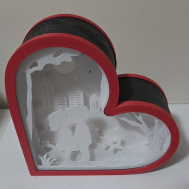 Lampada LED Shadowbox Neon "Baby Guys in Love"