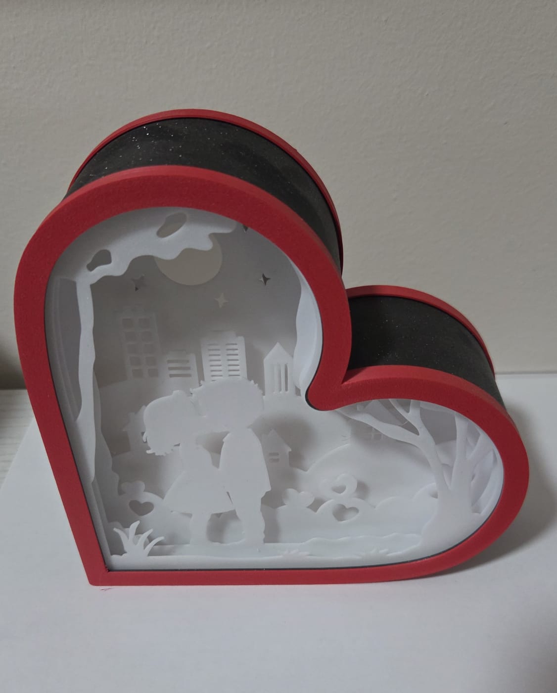 Lampada LED Shadowbox Neon "Baby Guys in Love"